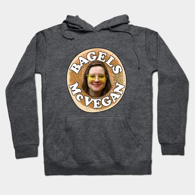 Pretty Good Cooking - Bagels McVegan Hoodie by PrettyGoodCooking